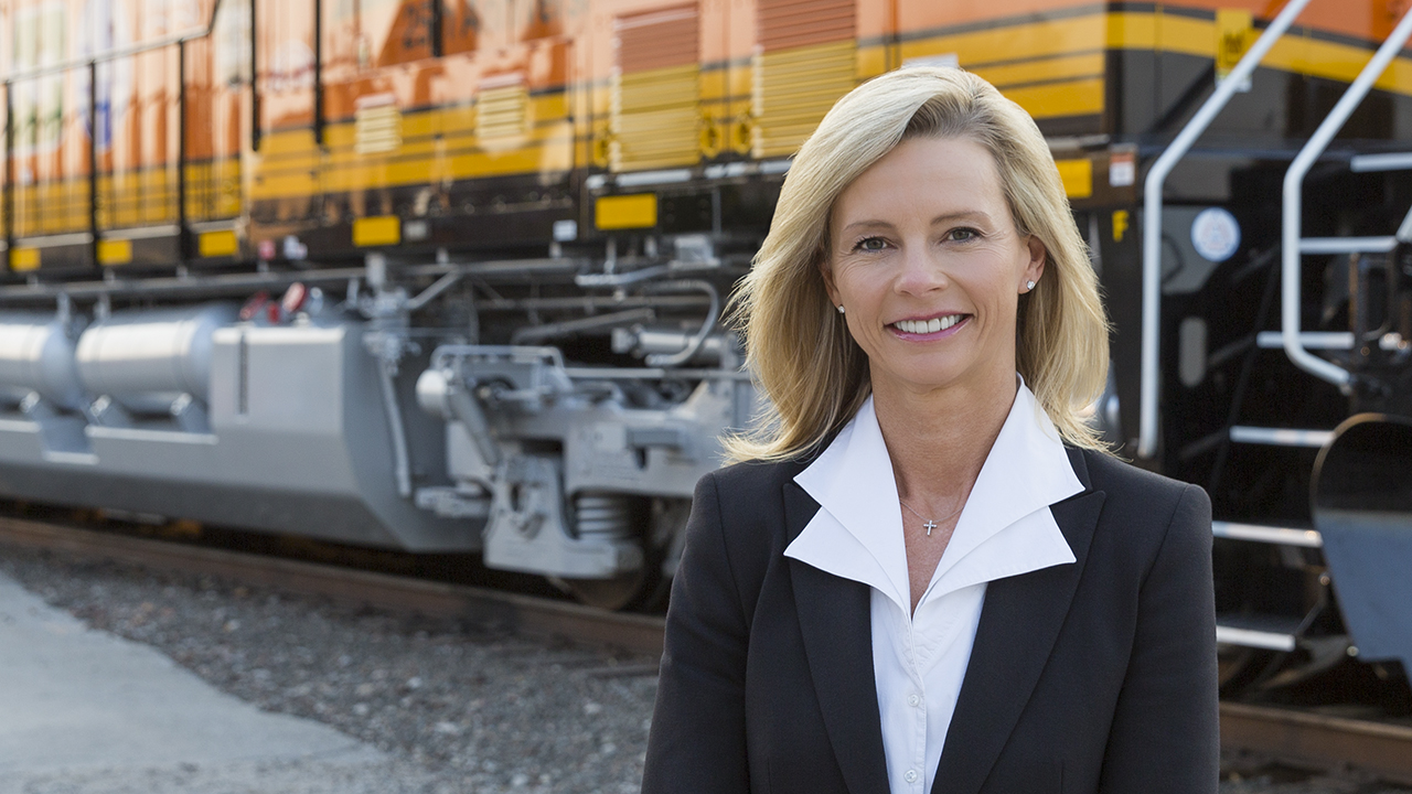 Katie Farmer, President and CEO, BNSF. (Photograph Courtesy of BNSF)