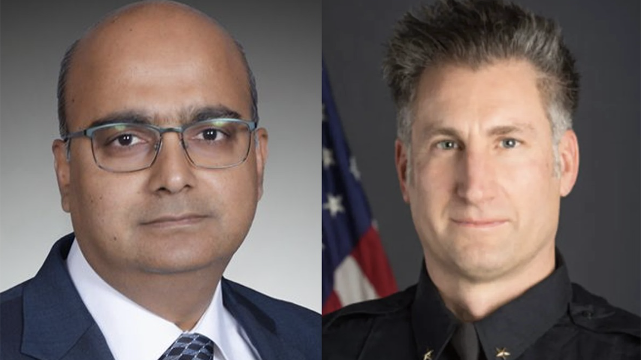 Devendra Kumar of Michael Baker International (left) and Steve Martingano of Denver (Colo.) Regional Transportation District. (Photograph courtesy of the respective organizations)