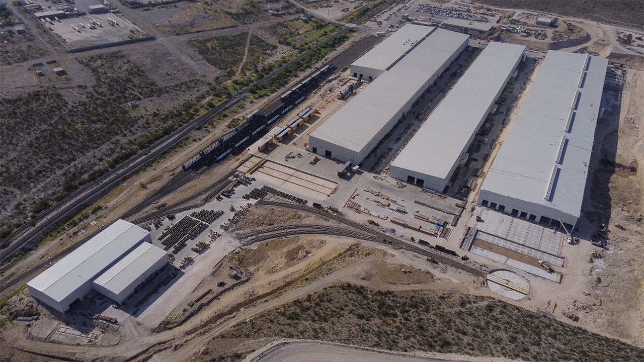 FreightCar America Castaños, Mexico manufacturing plant. (FreightCar America Photograph)
