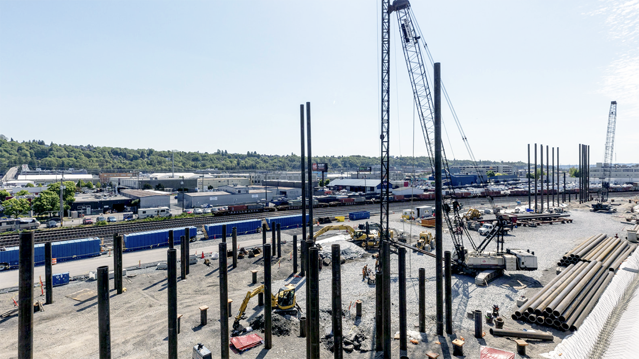 Upgrades are under way at Amtrak’s King Street Yard in Seattle, Wash. (Amtrak Photograph)