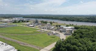 Fort Gibson, Okla.-based Port Muskogee. (Photograph Courtesy of OmniTRAX)
