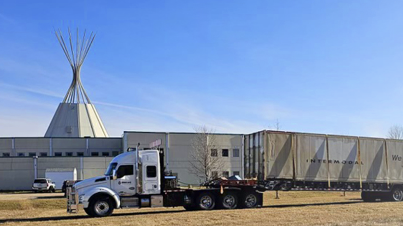 CN’s retired intermodal containers are delivering positive change for Indigenous communities across western Canada. (CN Photograph)