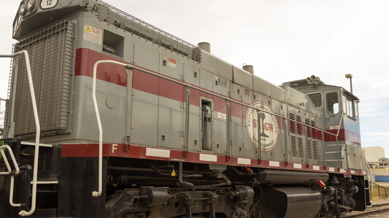 HYDRA’s new Salt Lake City facility will be served by the Salt Lake Garfield & Western (Patriot Rail Photograph)
