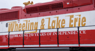 “As our nation prepares to celebrate 250 years of independence in 2026, we’re proud to unveil a locomotive that reflects not only the stars and stripes—but also pride, precision, and craftsmanship from the people who make the Wheeling & Lake Erie Railway a special place,” W&LE recently reported via social media. (Photograph Courtesy of W&LE)