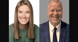 Erica Ray, AITX (left), and James Starace, Gateway Development Commission. (Photographs courtesy of the respective organizations)