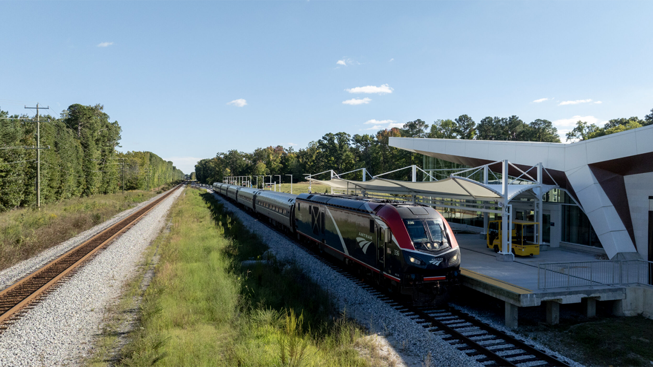Amtrak Virginia, the commonwealth’s state-supported passenger rail service, closed the state fiscal year by setting another ridership record. (Photograph Courtesy of VPRA)