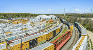 Brookhaven Rail Terminal in Long Island, N.Y. (Photograph courtesy of OmniTRAX)