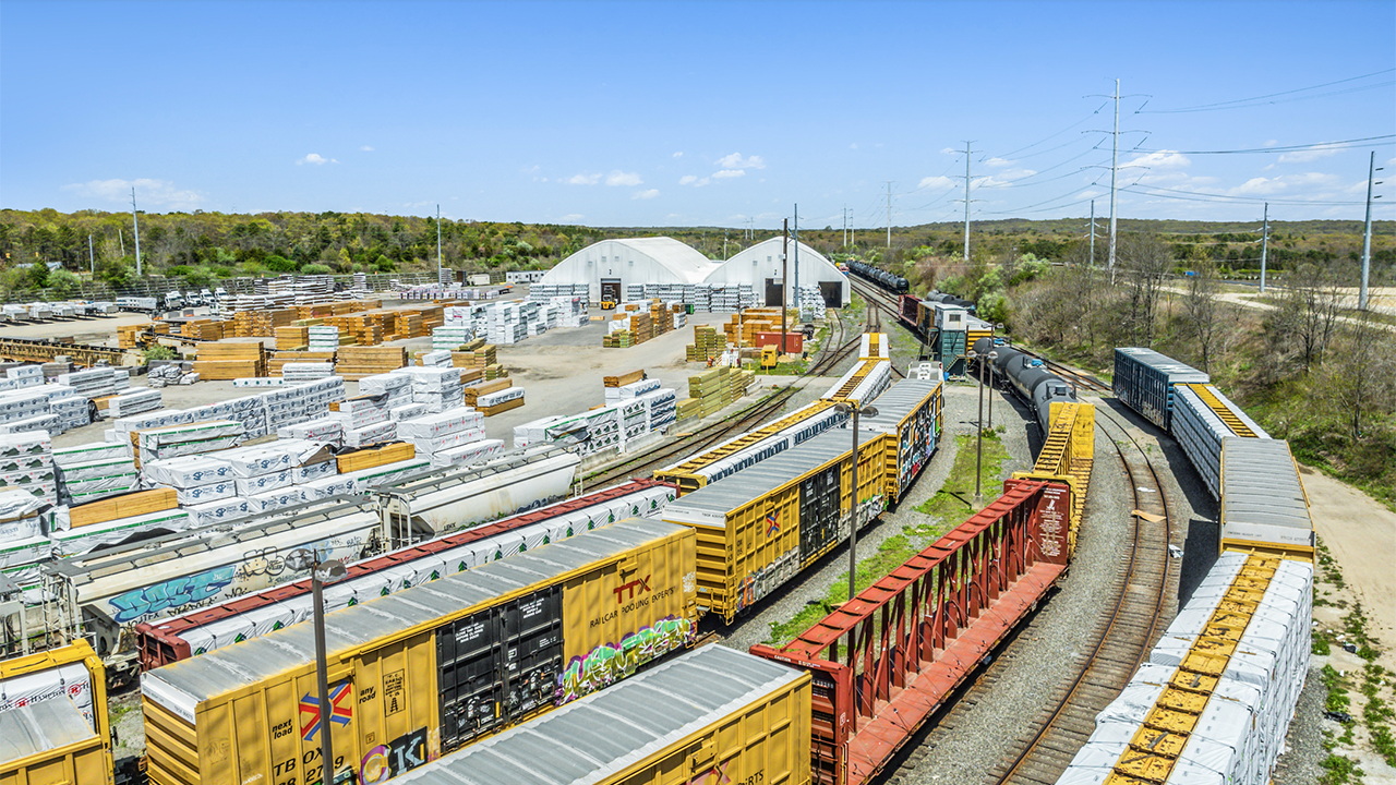 Brookhaven Rail Terminal in Long Island, N.Y. (Photograph courtesy of OmniTRAX)
