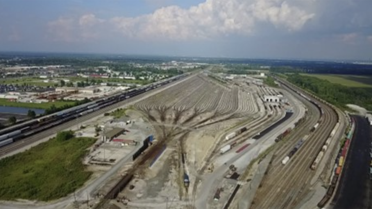 CSX Classification Yard at Avon. (Courtesy of INDOT)