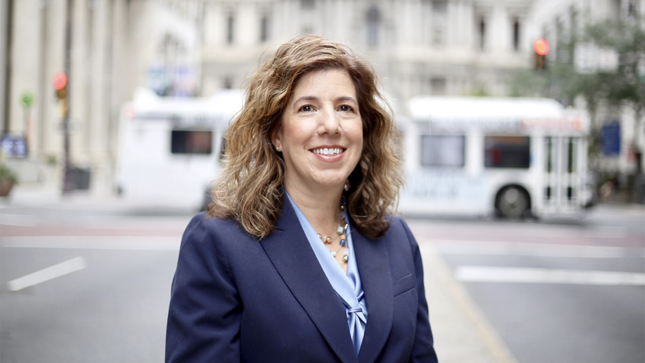 The new Richards Transportation Initiative at Penn (R-TRIP), housed in the University of Pennsylvania’s Institute for Urban Research, will be co-led by Penn IUR Faculty Fellow Leslie Richards, who is the former Secretary of the Pennsylvania Department of Transportation and CEO of Southeastern Pennsylvania Transportation Authority. She received a Railway Age Women in Rail Award in 2020. (Photograph Courtesy of SEPTA)