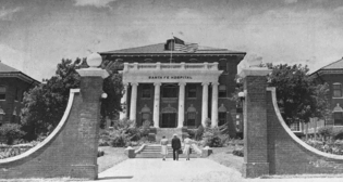 Santa Fe Hospital in Temple, Texas, from Santa Fe magazine in January 1943. (Courtesy of BNSF)