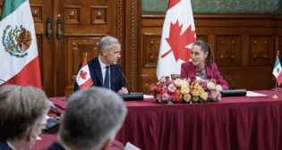 “Here in Mexico City, President @ClaudiaShein [pictured right] and I met with business leaders from across Canada and Mexico,” Prime Minister Mark Carney of Canada wrote in a Sept. 18 social media post. “We’re elevating our partnership and delivering the certainty that businesses need to invest—and building opportunities for workers in both our nations.” (Photograph Courtesy of Prime Minister Mark Carney of Canada)
