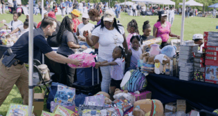“By partnering with organizations such as First Responders Children’s Foundation and Operation Gratitude, CSX ensures that its resources reach those who need them most while creating opportunities for employees to give back,” according to the Class I. (Screen Grab from CSX video posted on social media on Aug. 11)