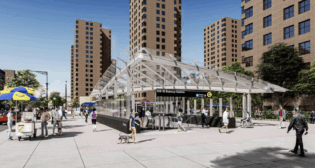 A new station at 106th Street (rendering above, courtesy of the New York MTA) is part of the Phase 2 extension of the Second Avenue Subway in New York City.