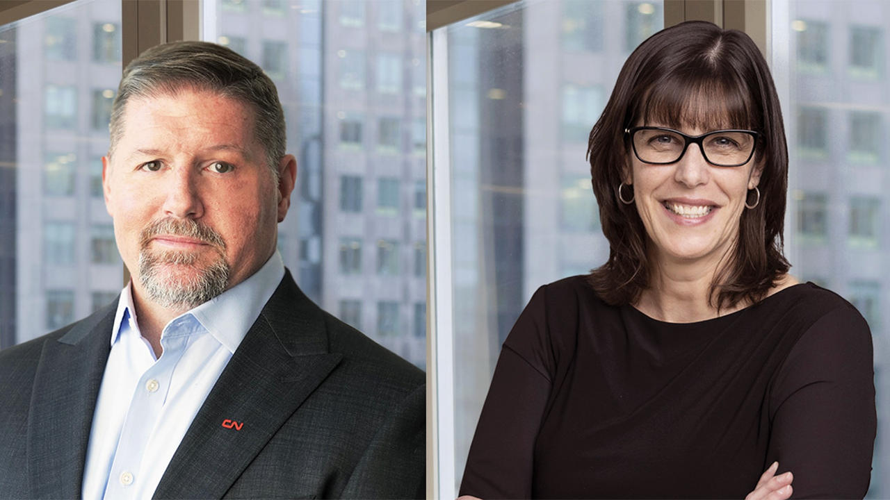 Patrick Whitehead and Janet Drysdale, CN. (Photographs Courtesy of CN)