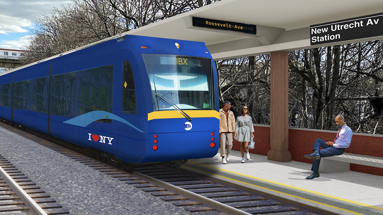 New York MTA on Oct. 15 reported beginning the environmental review process for the planned Interborough Express (IBX) light rail project. (Rendering Courtesy of MTA)