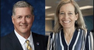 Ryan Ratledge of Pinsly and Anna Lynn Smith of HDR. (Photographs courtesy of the respective organizations)