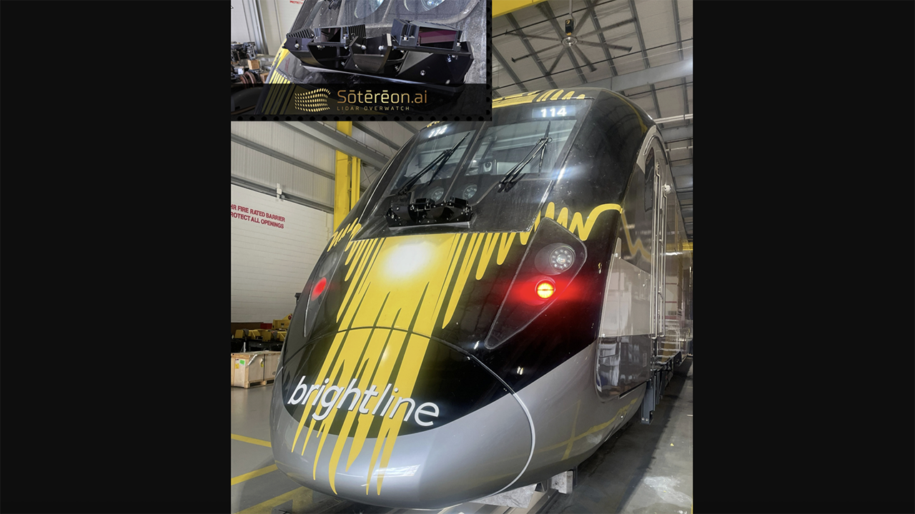 Brightline and Sotereon.AI are partnering to create “a real-time digital replica of the Brightline corridor, one that is continuously updated throughout the operational day” to enhance the inspection and maintenance process. (Courtesy of Brightline and Sotereon.AI)