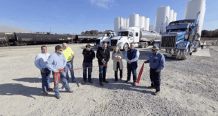 CSX earlier this month participated in a ribbon-cutting ceremony for customer Saint Paul Commodities’ $2.33 million blending plant in Selma, N.C. (Screen Grab From CSX Video)