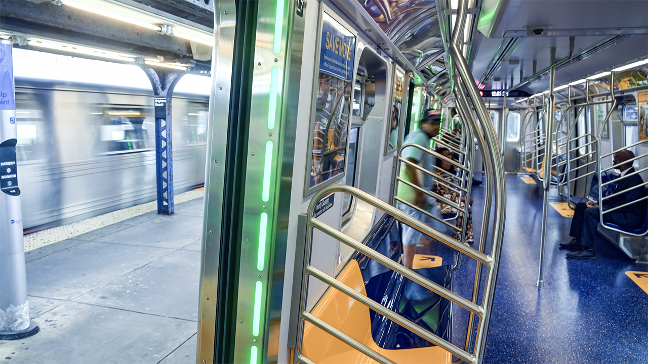 Kawasaki’s R268 cars for New York City Transit will run on the “B” division and be designed with specs similar to its R211 cars (pictured). (MTA Photograph)