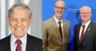 PANY/NJ’s Rick Cotton (far left) and AASHTO’s Russell McMurry (far right) and Marc Williams. (Photographs courtesy of the respective organizations)