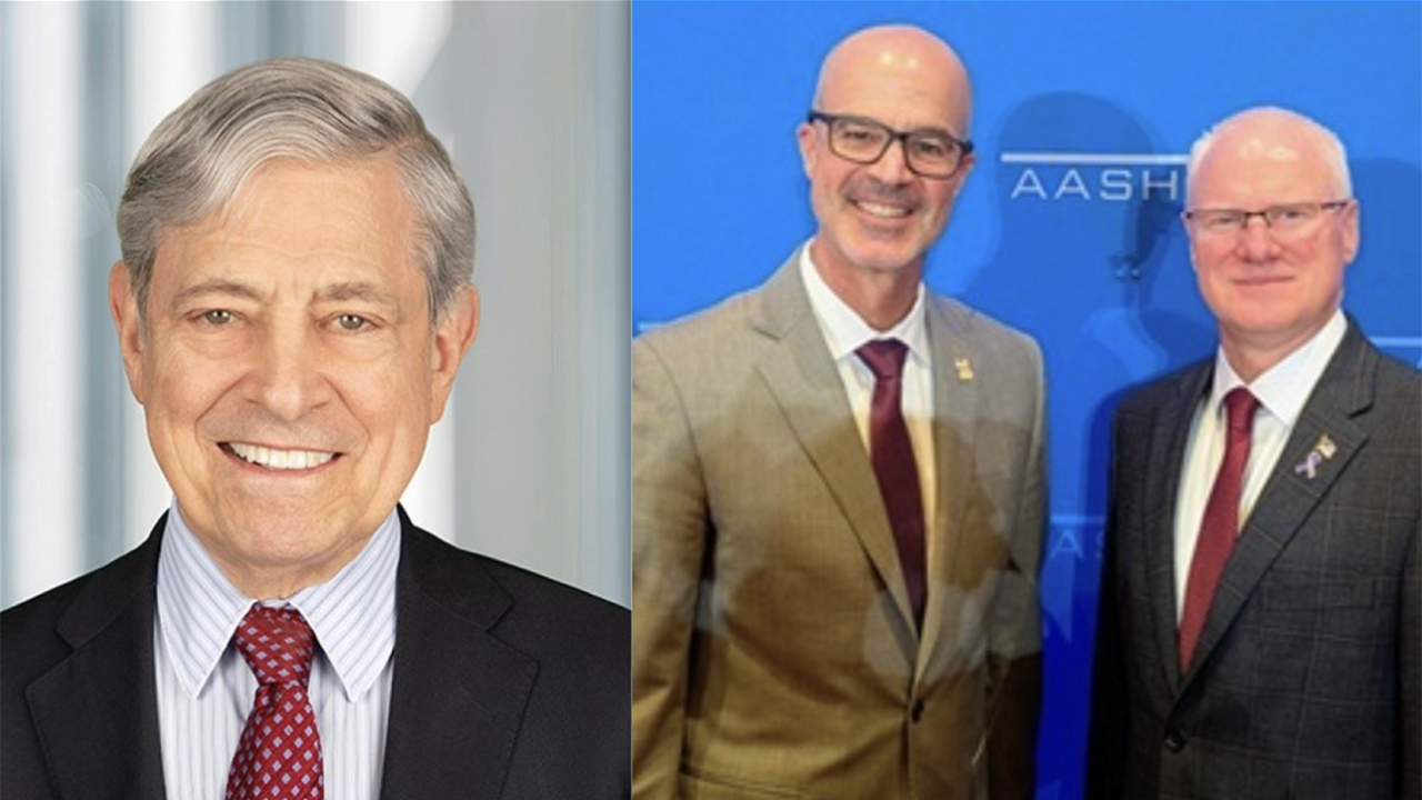 PANY/NJ’s Rick Cotton (far left) and AASHTO’s Russell McMurry (far right) and Marc Williams. (Photographs courtesy of the respective organizations)