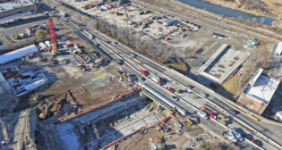 January 2026: Construction of the launch box at the tunnel portal in New Jersey. (Caption and Photograph Courtesy of GDC)