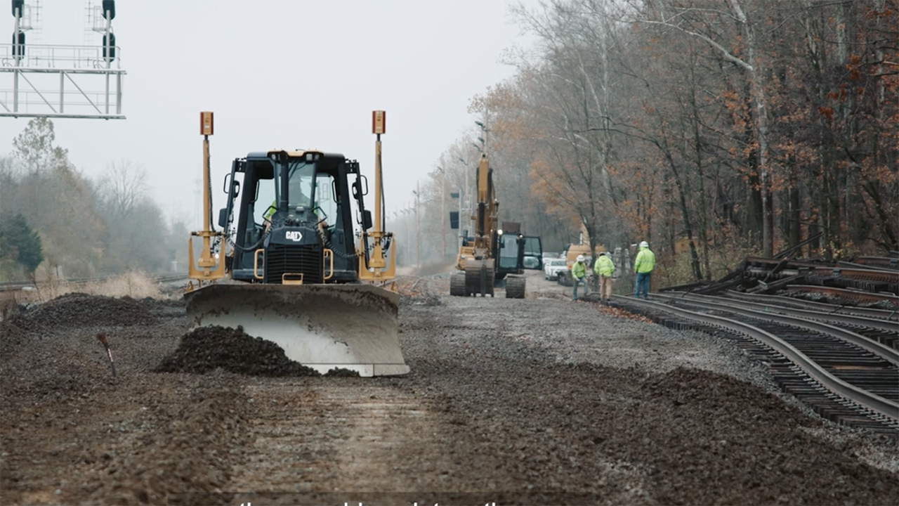 CSX on Jan. 28 reported the successful cutover of an extended hump lead at Avon Yard in Indianapolis, Ind. (Screen Grab from CSX video)