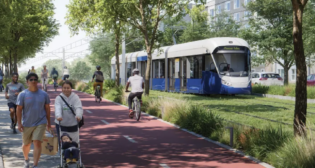 The Federal Transit Administration has issued a Record of Decision for Austin Light Rail’s Final Environmental Impact Statement. (Rendering Courtesy of Austin Transit Partnership)