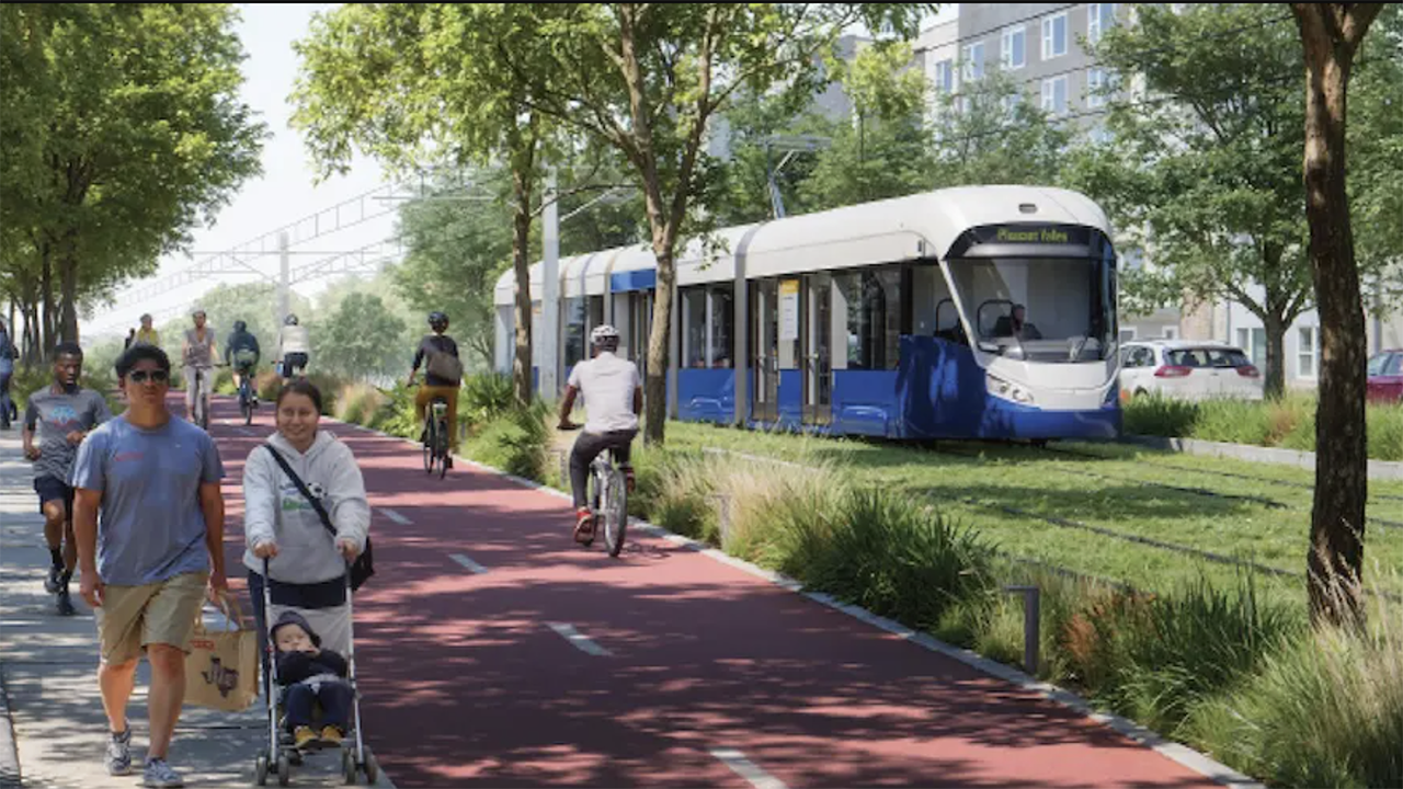 The Federal Transit Administration has issued a Record of Decision for Austin Light Rail’s Final Environmental Impact Statement. (Rendering Courtesy of Austin Transit Partnership)