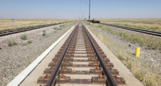 FRA’s Adjustable Test Track, the only track in the U.S. capable of introducing isolated and combination track geometry deviations for vehicle and inspection system testing. (Photograph Courtesy of TTC Operated by ENSCO)