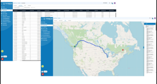 VIN Trace map view and trip event history. (Caption and image courtesy of TransmetriQ)