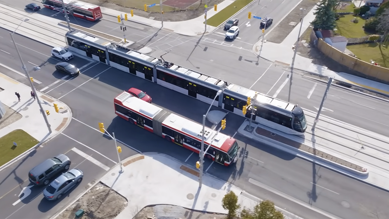 TTC’s long-awaited, C$2.6 billion Line 6 Finch West LRT launched Dec. 7, and will soon offer extended service hours. (Screen Grab from Metrolinx Construction Video)