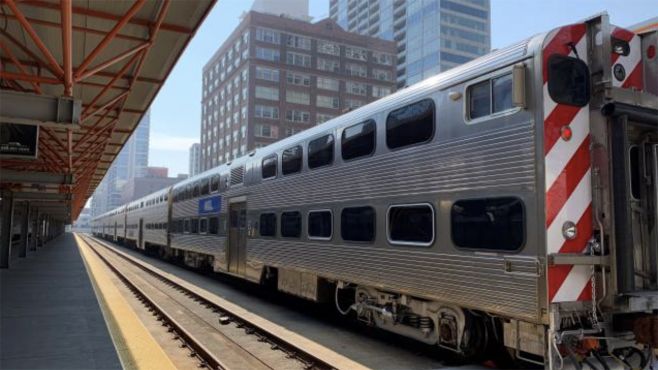 Metra on April 6 will start a pilot program asking riders to launch their Ventra electronic ticket or show their paper ticket before boarding selected trains at downtown stations. (Metra Photograph)