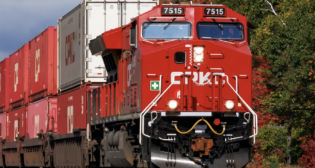 CPKC has completed the purchase of and is starting to deploy 100 Wabtec Evolution Series ET44AC Tier 4 locomotives, part of its climate strategy, outlined in recently released reports. (Courtesy of CPKC)